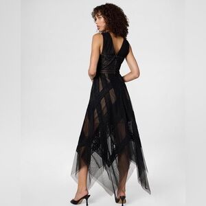 BCBG Max Azria Andi Asymmetric Sleeveless Lace Dress